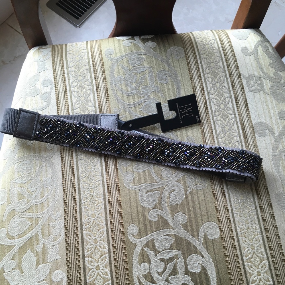 INC international Concepts Jeweled Belt with back snap, NWT